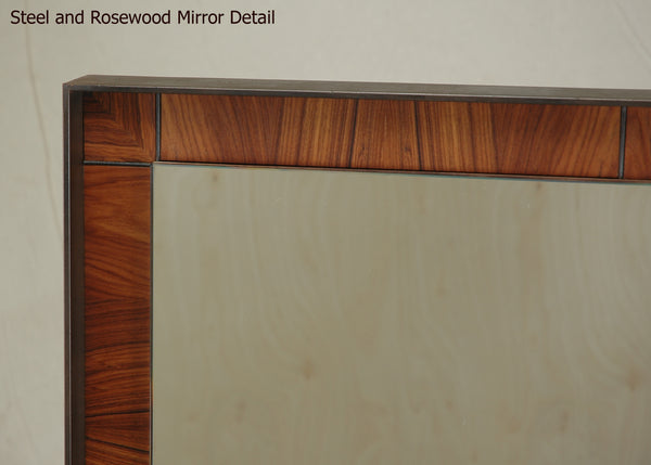 #6220 Steel and Rosewood Mirror